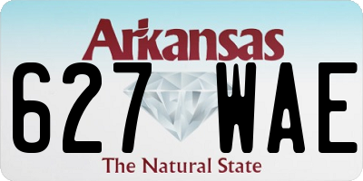 AR license plate 627WAE
