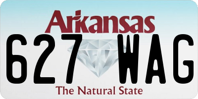 AR license plate 627WAG