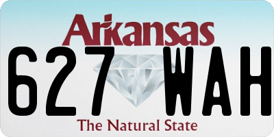 AR license plate 627WAH