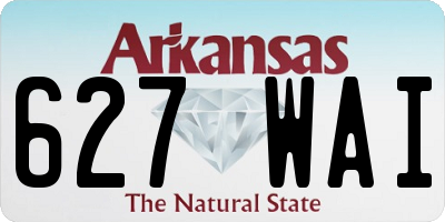 AR license plate 627WAI