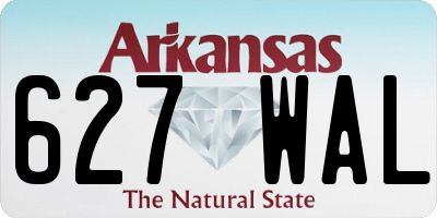 AR license plate 627WAL