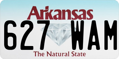 AR license plate 627WAM