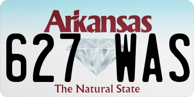 AR license plate 627WAS