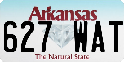 AR license plate 627WAT