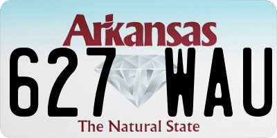 AR license plate 627WAU