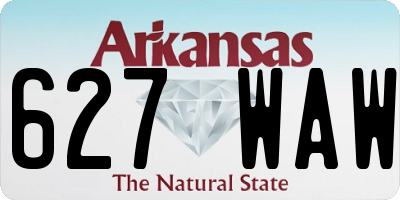 AR license plate 627WAW