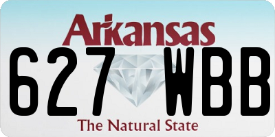 AR license plate 627WBB