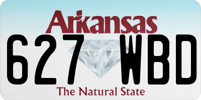 AR license plate 627WBD