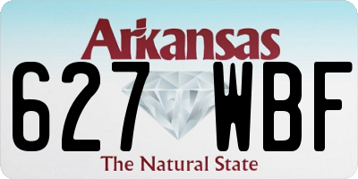 AR license plate 627WBF