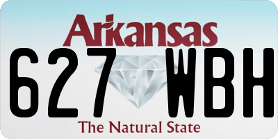 AR license plate 627WBH