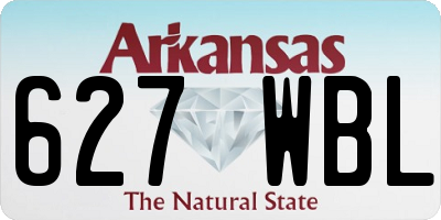 AR license plate 627WBL