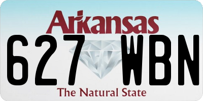 AR license plate 627WBN