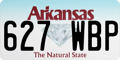AR license plate 627WBP