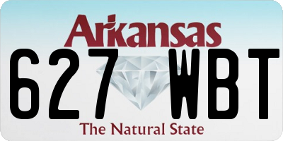 AR license plate 627WBT