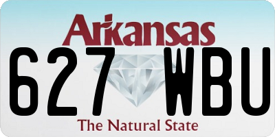 AR license plate 627WBU
