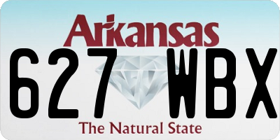 AR license plate 627WBX