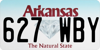 AR license plate 627WBY