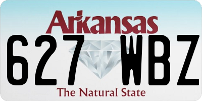 AR license plate 627WBZ