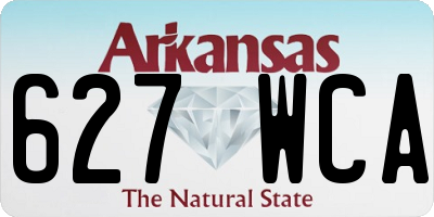 AR license plate 627WCA