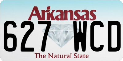 AR license plate 627WCD