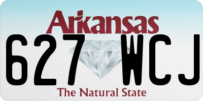 AR license plate 627WCJ
