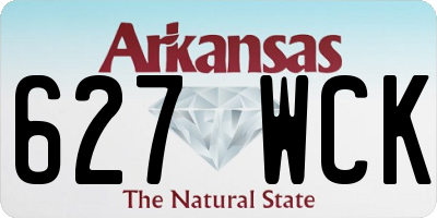 AR license plate 627WCK