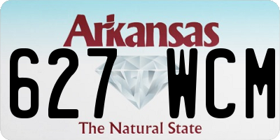 AR license plate 627WCM