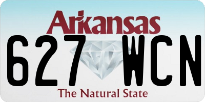 AR license plate 627WCN