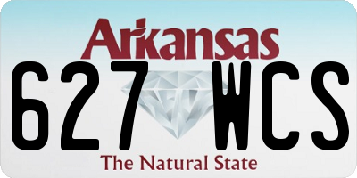AR license plate 627WCS