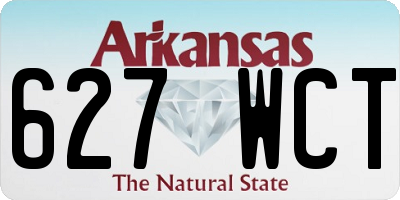 AR license plate 627WCT