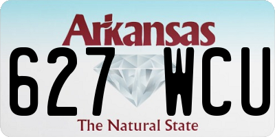 AR license plate 627WCU
