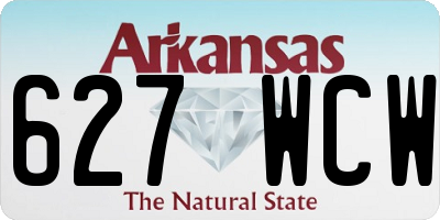 AR license plate 627WCW