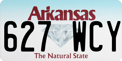 AR license plate 627WCY