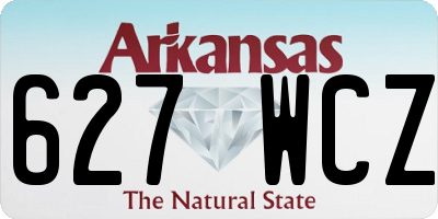 AR license plate 627WCZ