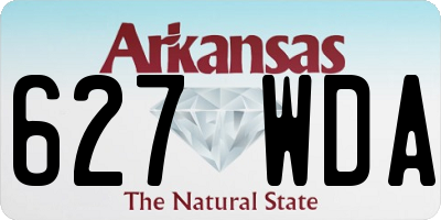 AR license plate 627WDA