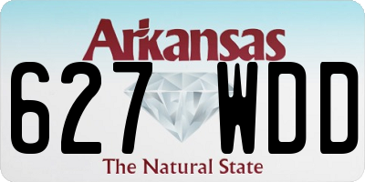 AR license plate 627WDD