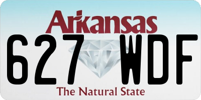 AR license plate 627WDF