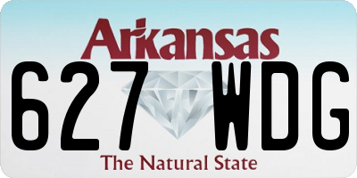 AR license plate 627WDG