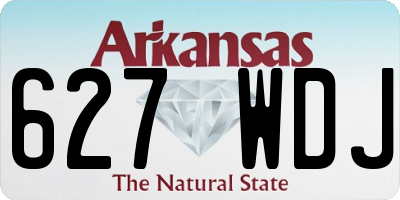 AR license plate 627WDJ