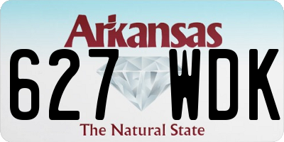 AR license plate 627WDK