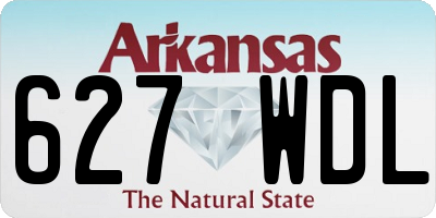 AR license plate 627WDL