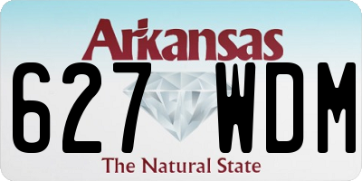 AR license plate 627WDM