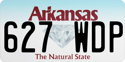 AR license plate 627WDP