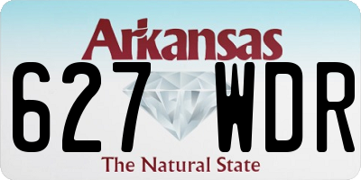 AR license plate 627WDR