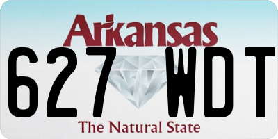 AR license plate 627WDT