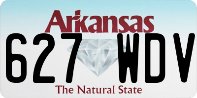 AR license plate 627WDV
