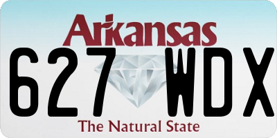 AR license plate 627WDX