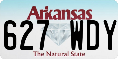 AR license plate 627WDY