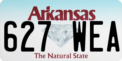 AR license plate 627WEA