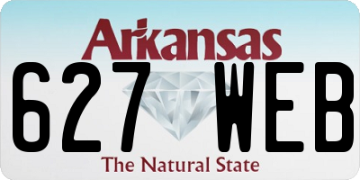AR license plate 627WEB